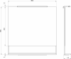 Sapho ERUPTA zrcadlo s LED osvětlením a policí 80x80cm, černá mat ERU335