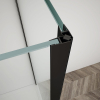 Gelco TRINITY BLACK obdélníkový sprchový kout 1100x900mm, rohový vstup, matné sklo GT2290-11M-B