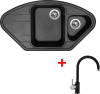 Granitový dřez Sinks LOTUS 960.1 Metalblack+VITALIA GR LT960174VIGR74