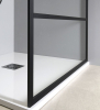 Gelco CURE BLACK sprchová zástěna 800mm, čiré sklo CB80