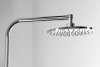Aqualine ZARA sprchový sloup k napojení na baterii, hlavová, ruční sprcha, chrom SL420