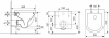 Mereo WC závěsné kapotované, Smart Flush RIMLESS, 490x370x360, keramické, vč. sedátka CSS123 VSD82T1