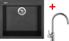 Granitový dřez Sinks CUBE 560 Pureblack + Vitalia G9426