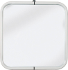 Aqualine WHITE LINE zrcadlo v rámu 44x44cm, bílá 8000