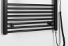 Aqualine DIRECT-E elektrické otopné těleso rovné 600x1680 mm, 800 W, černá ILE66TB