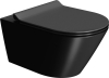 GSI KUBE X závěsná WC mísa, Swirlflush, 36x55cm, černá dual-mat 941526