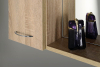 Aqualine ZOJA/KERAMIA FRESH galerka s LED osvětlením, 60x60x14cm, levá, dub platin 45027