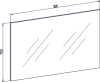 Mereo Zrcadlo 1200x700x20 mm CN691