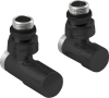 Sapho COMPACT BLACK připojovací sada ruční rohová, černá mat CP5115BS