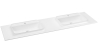 Sapho BRAHEA dvojumyvadlo 181x51, 5cm (90+90cm), bílá mat BL181-90