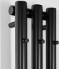 Sapho PILON otopné těleso 196x1800mm, se třemi háčky pro ručník, černá mat IZ128T