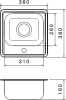 Nerezový dřez Sinks BAR 380 M 0,6mm matný (s přepadem) STSBAM3803806M