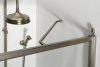 Gelco ANTIQUE sprchové dveře otočné, 900mm, levé, ČIRÉ sklo, bronz GQ1290LC