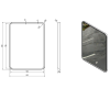 Sapho FLOAT zrcadlo s LED podsvícením 60x80cm, bílá 22572