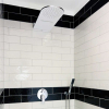 Mereo Talířová sprcha horní, s vodopádem, půlkulatá 600 x 251 mm, nerez CB496 CB496