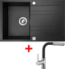 Granitový dřez Sinks GRANDE 800 Metalblack+ENIGMA S GR GRA74ENSGR74