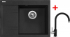 Granitový dřez Sinks RIM 650 P Granblack + Vitalia GR G3230