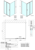 Polysan EASY obdélníkový sprchový kout 1400x1000mm, čiré sklo L/P varianta EL1415EL3415