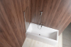 Aqualine VILMA vanová zástěna 600x1400mm, chrom, čiré sklo AQ6014