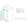 Gelco SIGMA SIMPLY sprchové dveře otočné, 900mm, sklo Brick GS3899F
