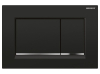 Geberit GEBERIT SIGMA30 ovládací tlačítko, černá lesk/chrom lesk 115.883.KM.1