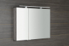 Sapho MIRRÓ galerka s LED osvětlením, 90x70x16cm, dub stříbrný MC090-0011