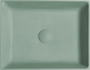 Sapho FORMIGO betonové umyvadlo na desku, 47, 5x36, 5cm, zelená mat FG123