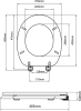 Aqualine AQUALINE WC sedátko, dub 1705-10