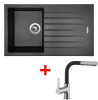 Granitový dřez Sinks PERFECTO 860 Metalblack+ENIGMA S GR PE86074ENSGR74
