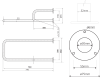 Sapho HANDICAP opěrné madlo LEVÉ 760mm, bílá XH532W