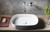 Isvea INFINITY OVAL keramické umyvadlo na desku, 55x36cm, bílá 10NF65055