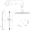 Bruckner SCHMITZ podomítkový sprchový set s pákovou baterií, 2 výstupy, chrom 863.142.1