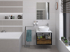 Sapho SKARA deska Rockstone 595x12x470 mm, bílá mat CG022-0101