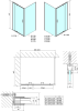 Polysan EASY LINE obdélník/čtverec sprchový kout pivot dveře 900-1000x900mm L/P varianta, brick sklo EL1738EL3338