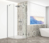 Gelco TRINITY CHROME čtvrtkruhový sprchový kout 900x900mm, čiré sklo, pravé GT6590CR-CH