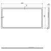 Sapho GEMINI zrcadlo s LED osvětlením 120x60cm GM120