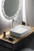 Isvea INFINITY RECTANGLE keramické umyvadlo na desku, 50x36cm, bílá mat 10NF65050-2L