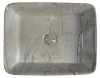 Sapho DALMA keramické umyvadlo na desku, 48x38 cm, grigio MM513