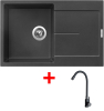 Granitový dřez Sinks ULTIMA 790 Metalblack + ELASTA černá matná G25174