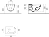 Sapho PURA závěsné WC s elektronickým bidetem USPA LUX UB-6635RU-1