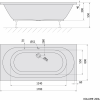 Polysan LEVANA obdélníková vana 170x80x39cm, černá mat 71745.21