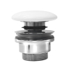 GSI GSI umyvadlová výpust 5/4“, click-clack, keramická zátka, 5-65mm, bílá ExtraGlaze PCS11
