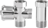 Aqualine Pračkový ventil před nástěnnou baterii se zpět. ventilem 3/4"x3/4", chrom 5315