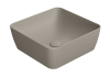 GSI SAND/NUBES keramické umyvadlo na desku 38x38cm, tortora mat 903805