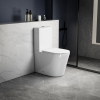 Sapho AVIS WC kombi, Vortex Rimless, spodní/zadní odpad, bílá PC106V