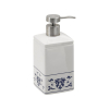 Gedy CIXI dávkovač mýdla na postavení, porcelán, bílá/modrá CX8189