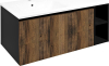 Sapho LOREA skříňka s umyvadlem 101x46x51, 5cm (80+20cm), levá, dub collingwood/černá mat LE080-1935-L-03