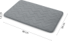 Gedy MOUSSE koupelnová předložka, 50x80cm, 100% polyester, protiskluz, šedá 96MS508008