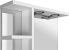Aqualine KORIN zrcadlo s LED osvětlením a policemi 60x70x12cm KO370