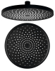 Sapho Hlavová sprcha, průměr 220mm, silikon trysky, ABS/černá mat SK852B